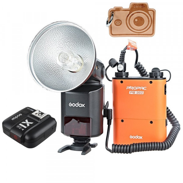 Godox WITSTRO ad360ii TTL 360 W GN80 Leistungsstark 2.4 G Wireless X-System Speedlite Flash Light + 4500 mAh PB960 Lithium Batterie mit x1 TTL Transmitterfor Canon Nikon Kamera-310